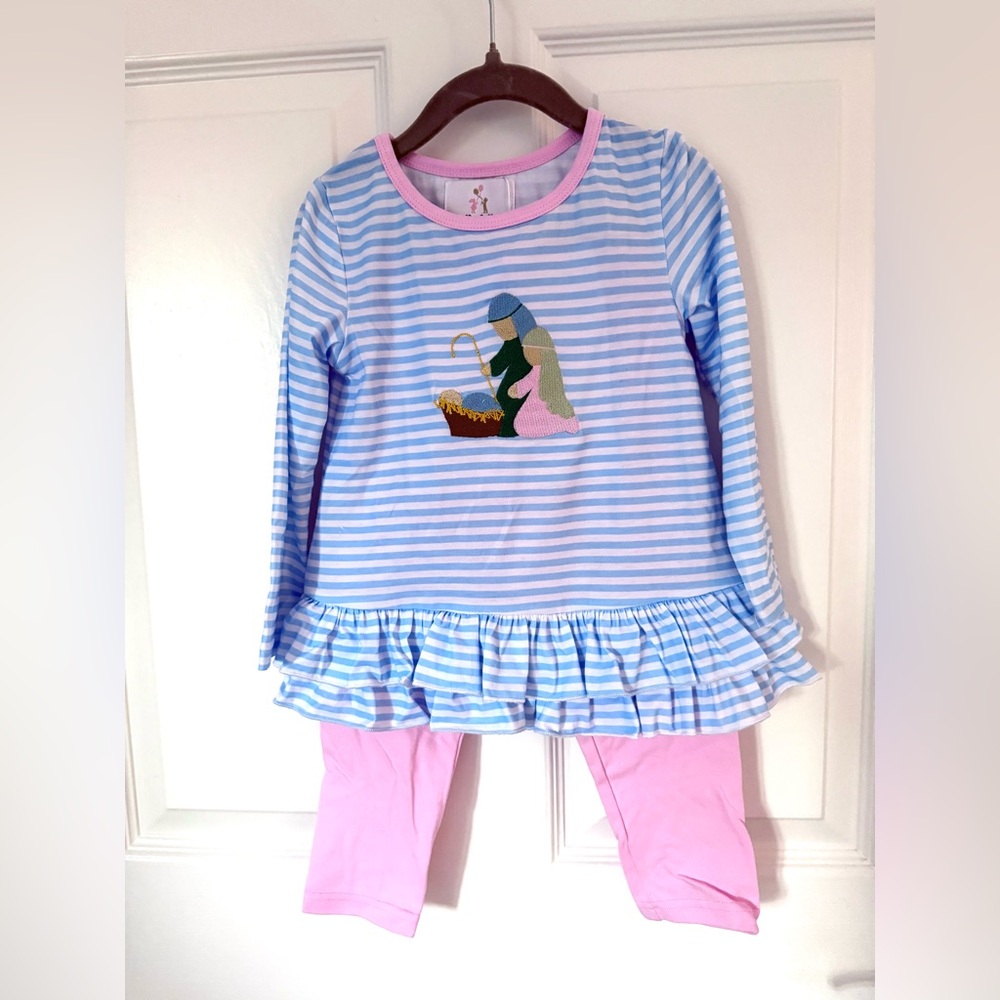 Itty bitty children’s boutique NEW Christmas nativity set 2t